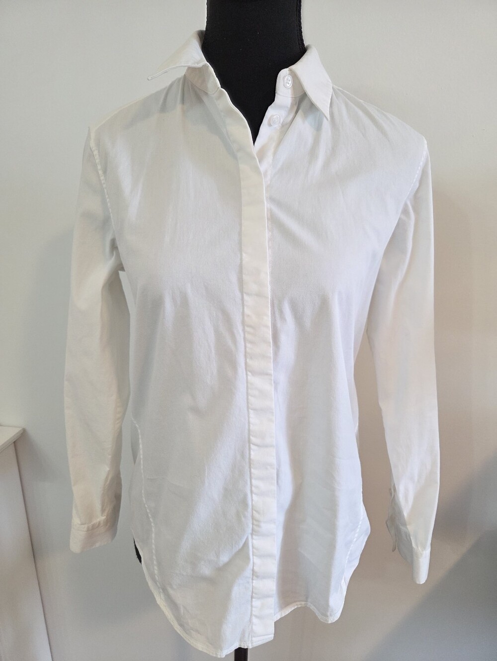 Reiss crisp cotton poplin button down shirt Sz S